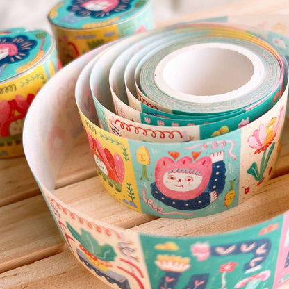 可愛的花花世界 Quirky Garden! | Washi Tape